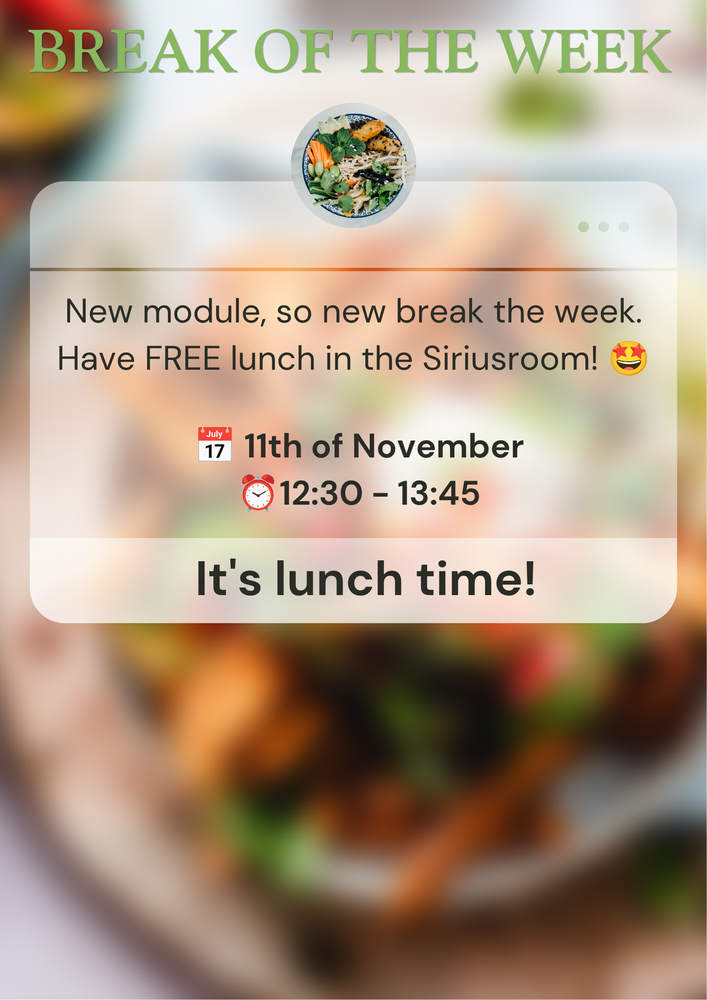 Break of the week