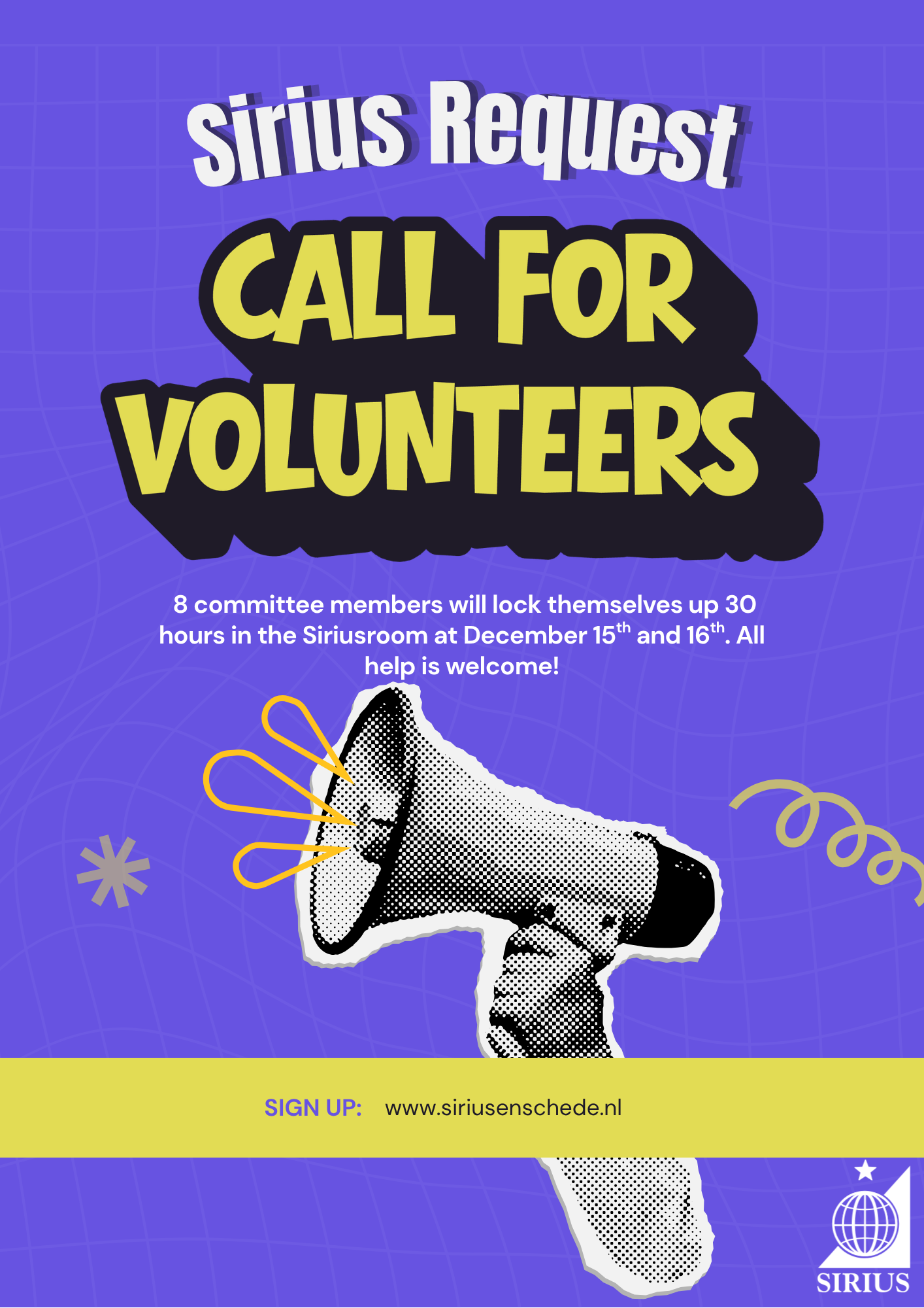 Volunteers Sirius Request