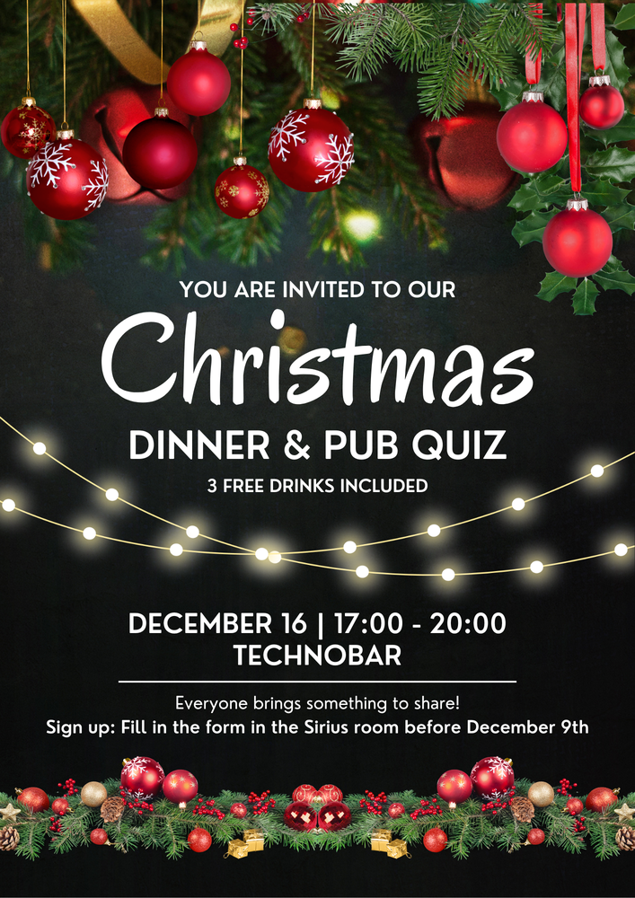 Christmas Dinner & Pub Quiz at the Technobar! 