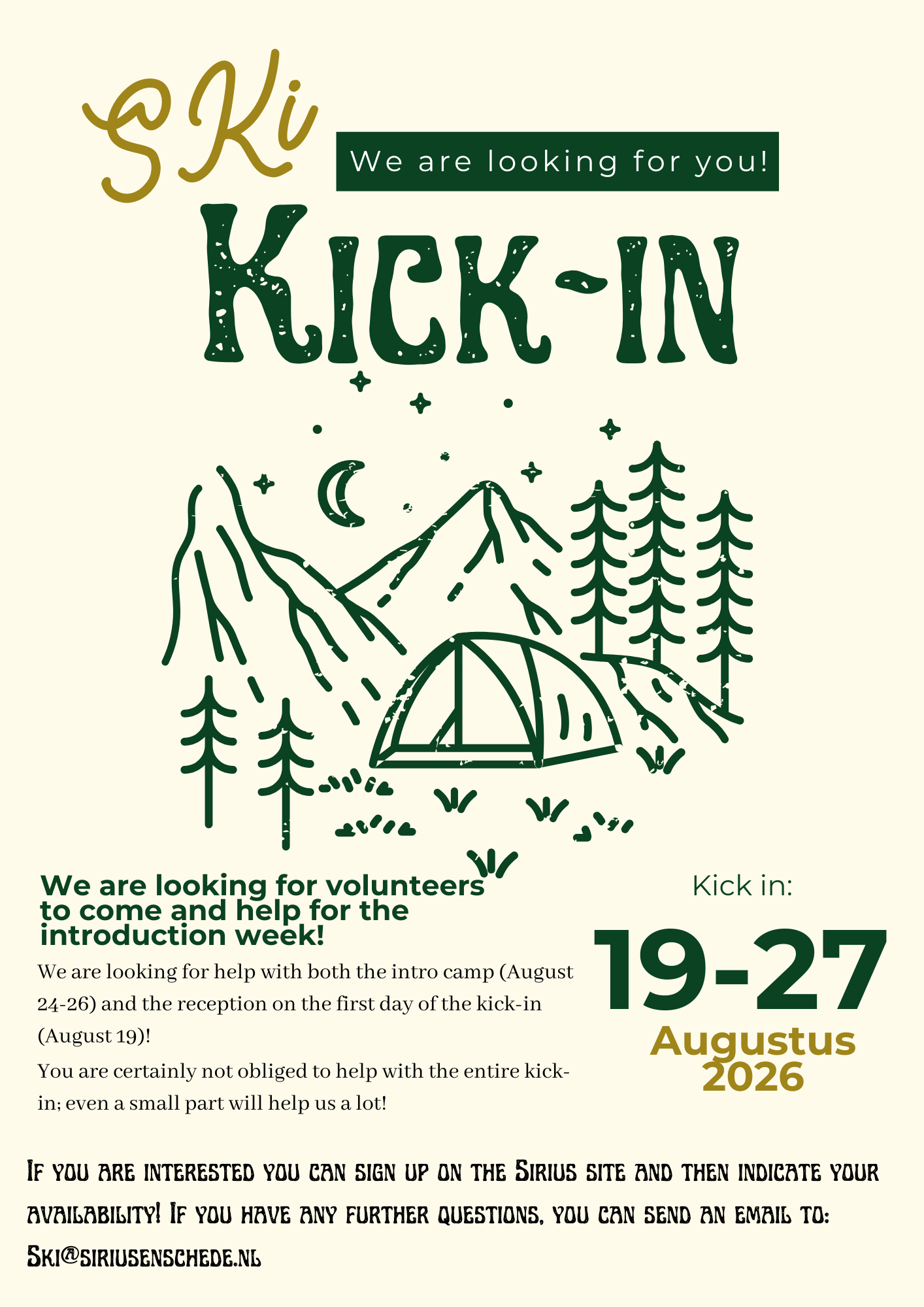 Kick-In Volunteer